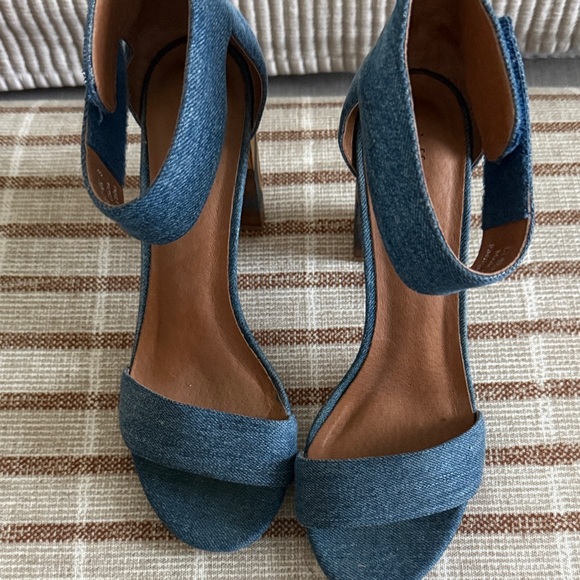 Jeffrey Campbell Denim and Wood Block Heels - Picture 3 of 5